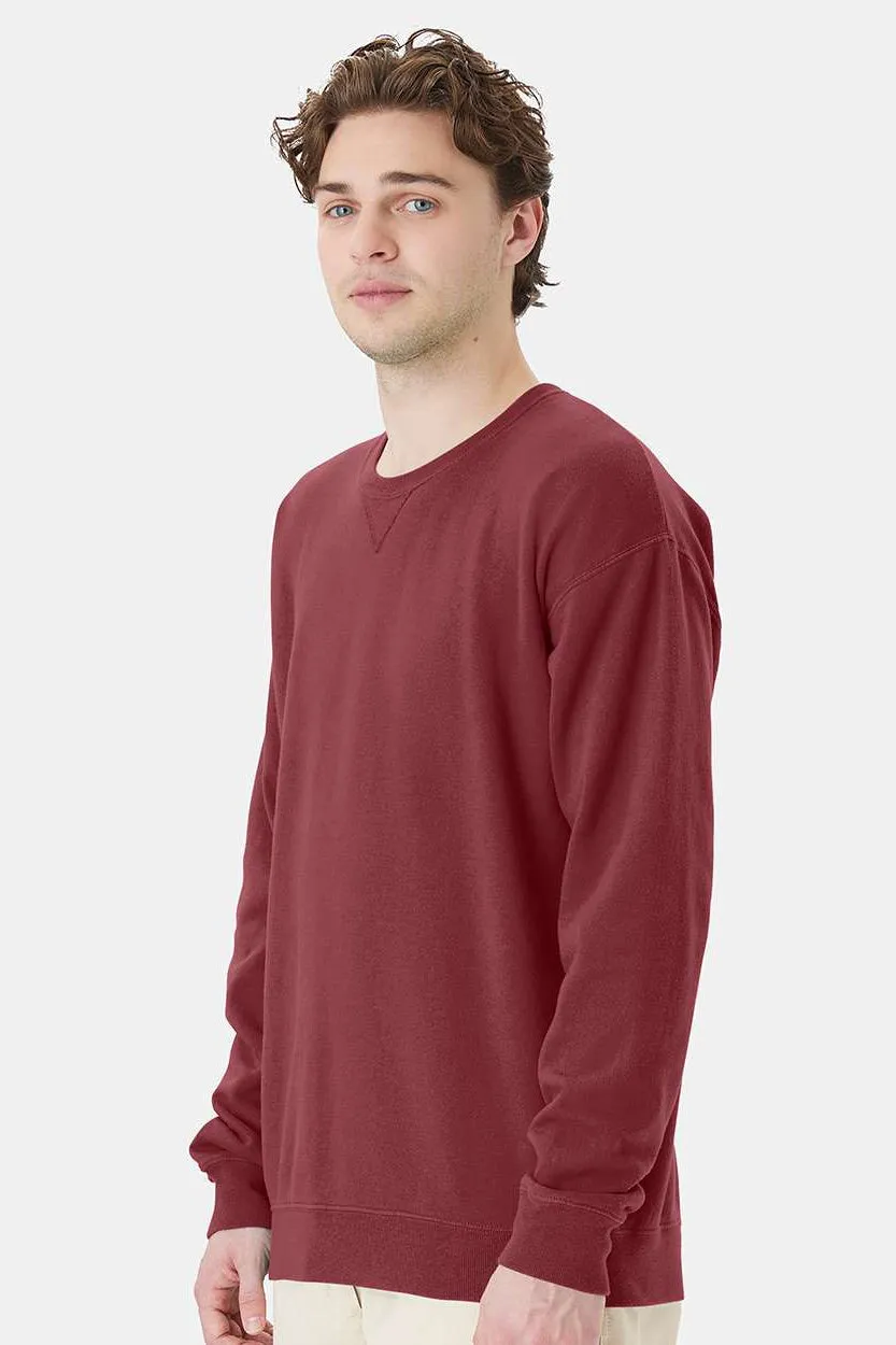 ComfortWash By Hanes Mens Crewneck Sweatshirt - Cayenne Red
