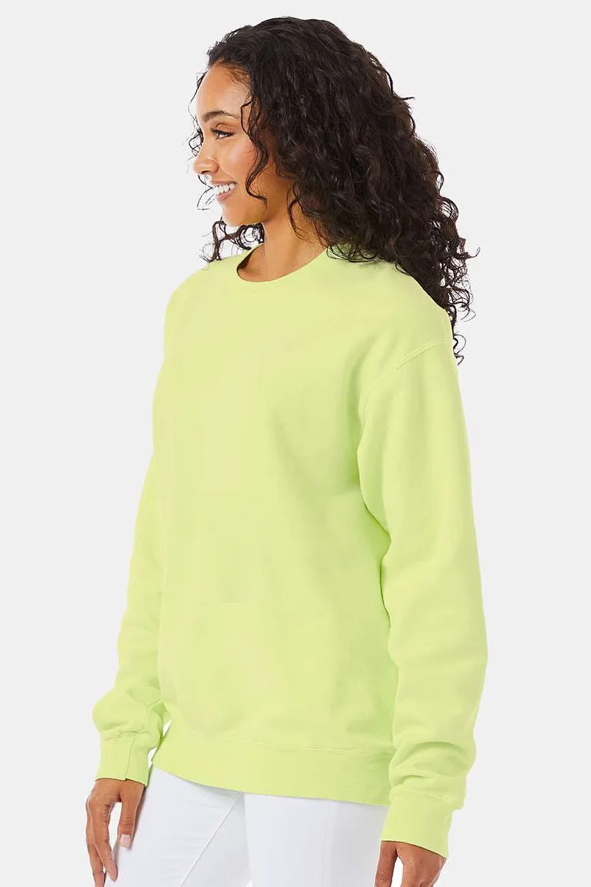 ComfortWash By Hanes Mens Crewneck Sweatshirt - Chic Lime Green