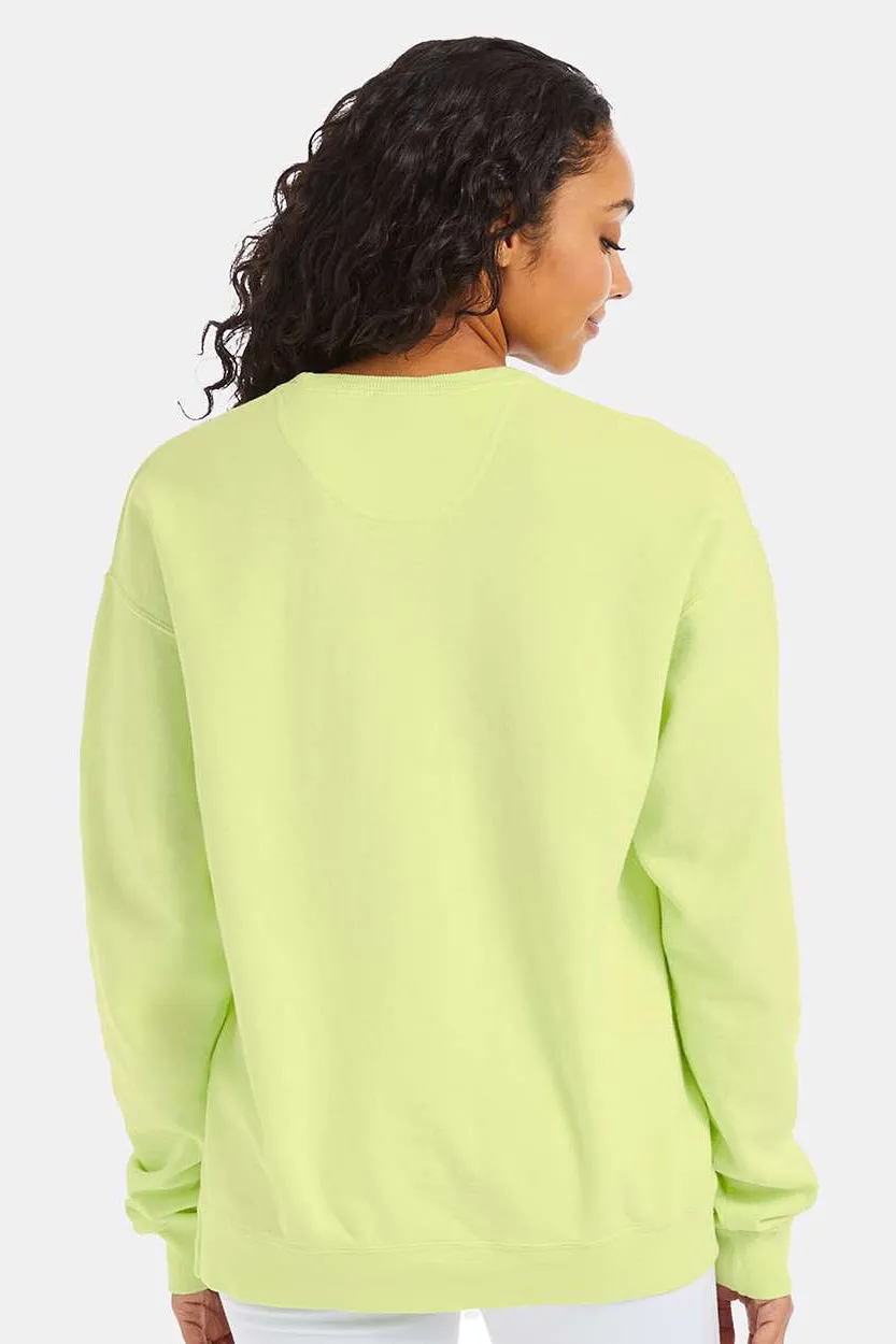 ComfortWash By Hanes Mens Crewneck Sweatshirt - Chic Lime Green