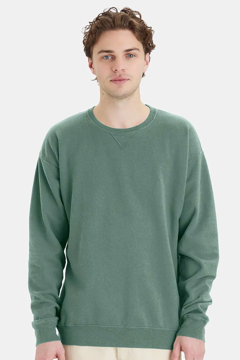 ComfortWash By Hanes Mens Crewneck Sweatshirt - Cypress Green