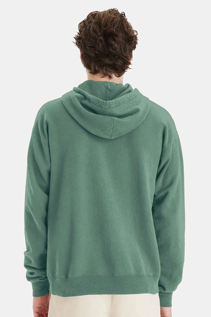 ComfortWash By Hanes Mens Hooded Sweatshirt Hoodie w/ Pouch Pocket - Cypress Green