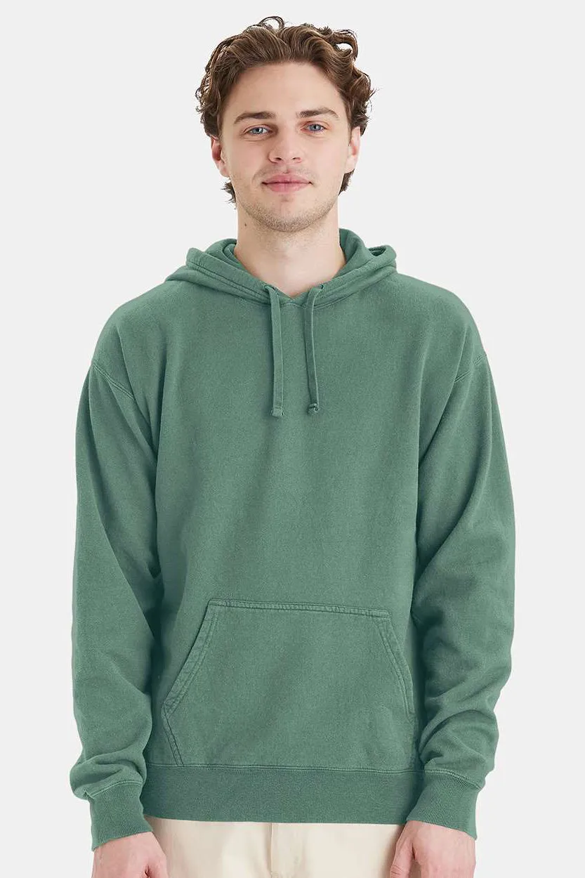 ComfortWash By Hanes Mens Hooded Sweatshirt Hoodie w/ Pouch Pocket - Cypress Green
