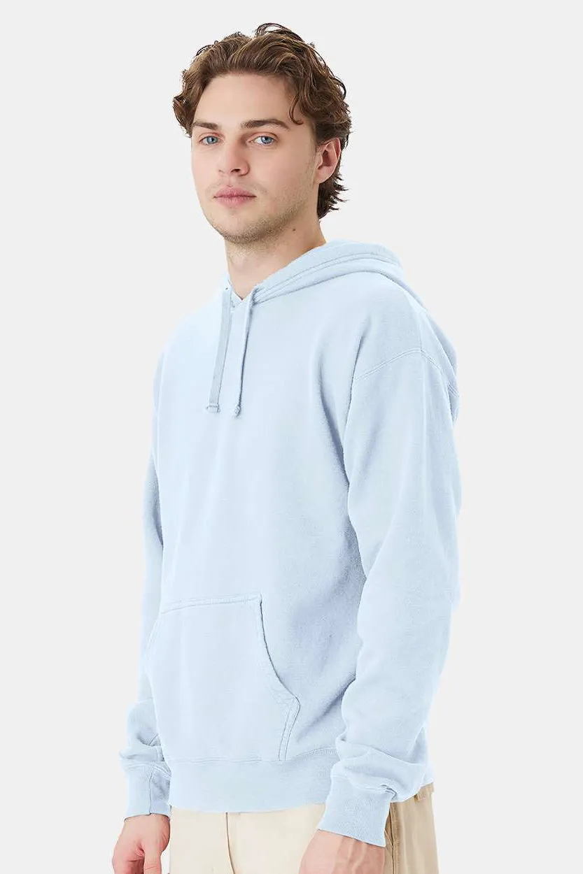 ComfortWash By Hanes Mens Hooded Sweatshirt Hoodie w/ Pouch Pocket - Soothing Blue