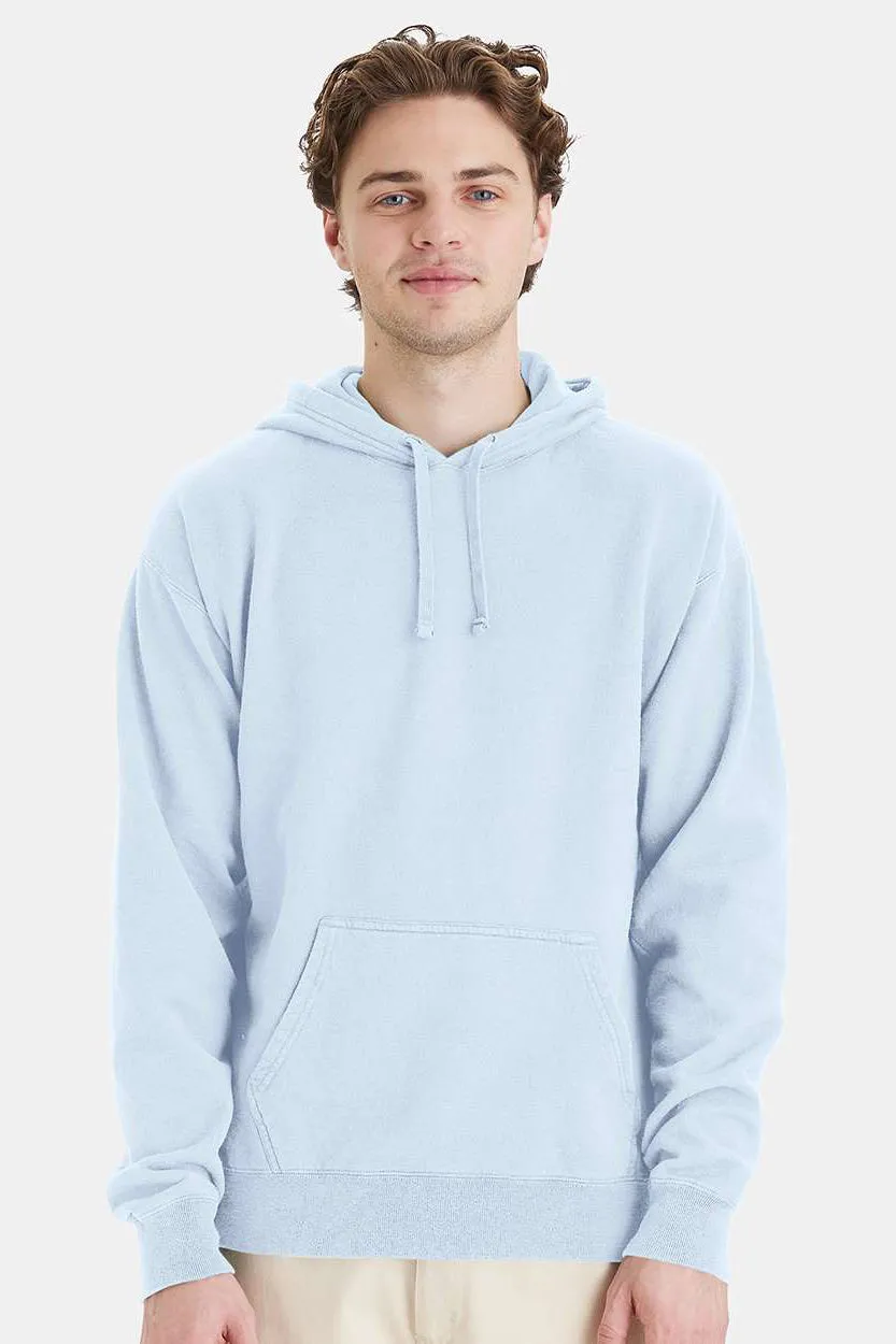ComfortWash By Hanes Mens Hooded Sweatshirt Hoodie w/ Pouch Pocket - Soothing Blue