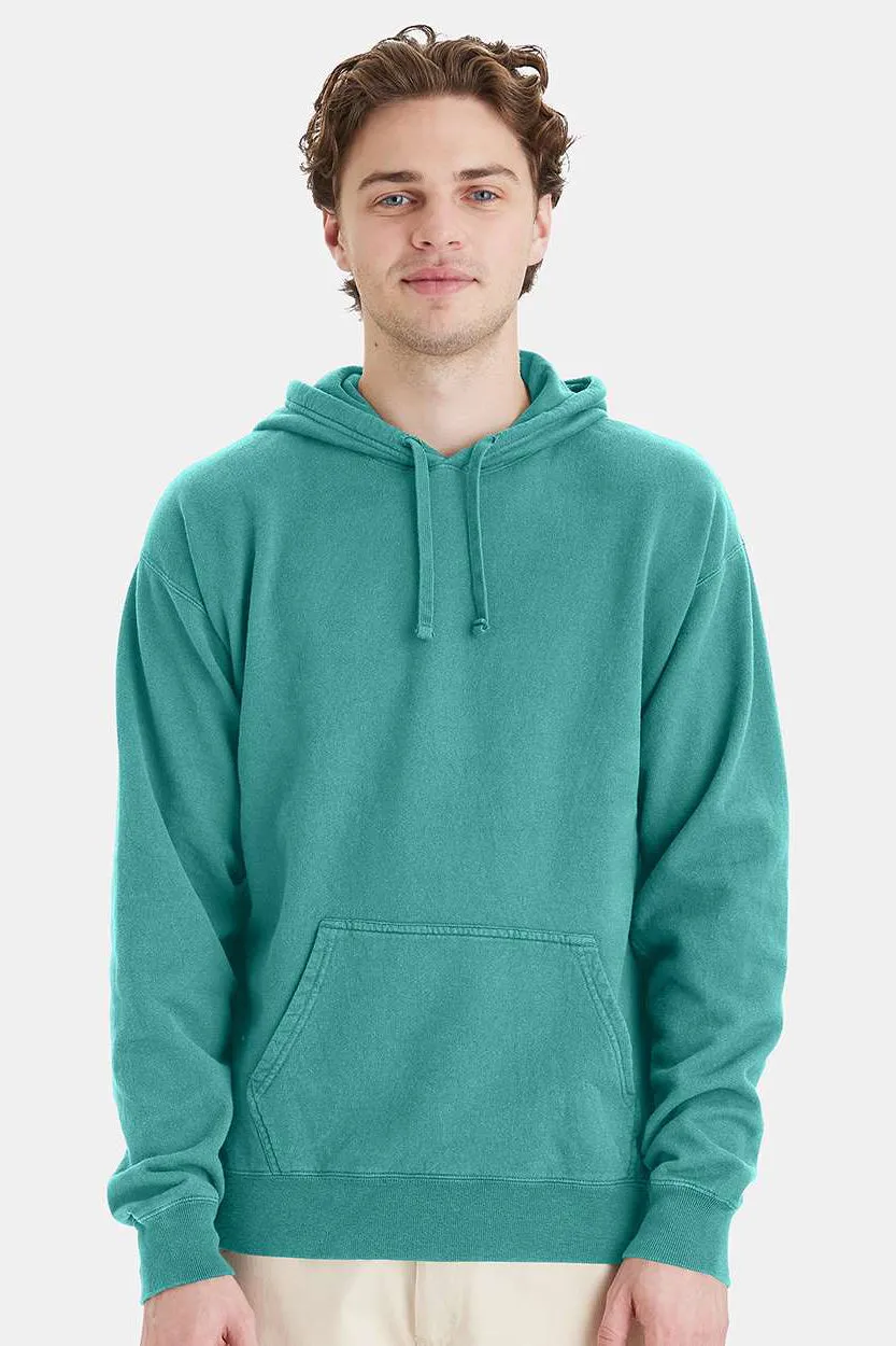 ComfortWash By Hanes Mens Hooded Sweatshirt Hoodie w/ Pouch Pocket - Spanish Moss Green