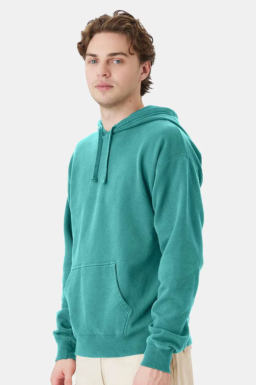 ComfortWash By Hanes Mens Hooded Sweatshirt Hoodie w/ Pouch Pocket - Spanish Moss Green