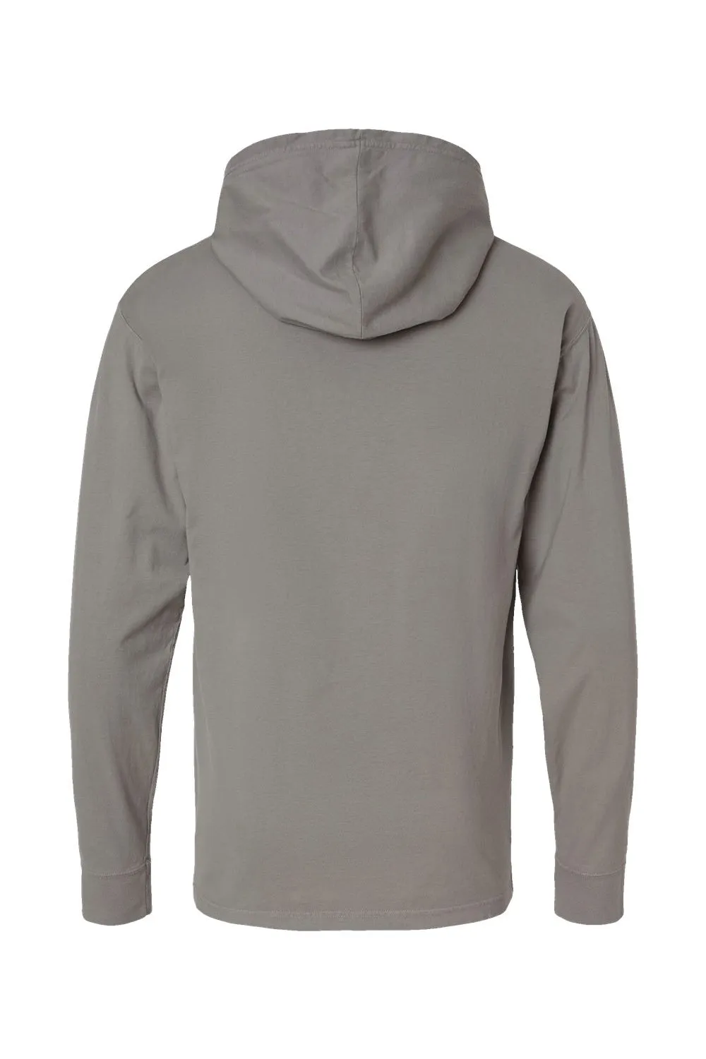 ComfortWash By Hanes Mens Jersey Long Sleeve Hooded T-Shirt Hoodie - Concrete Grey