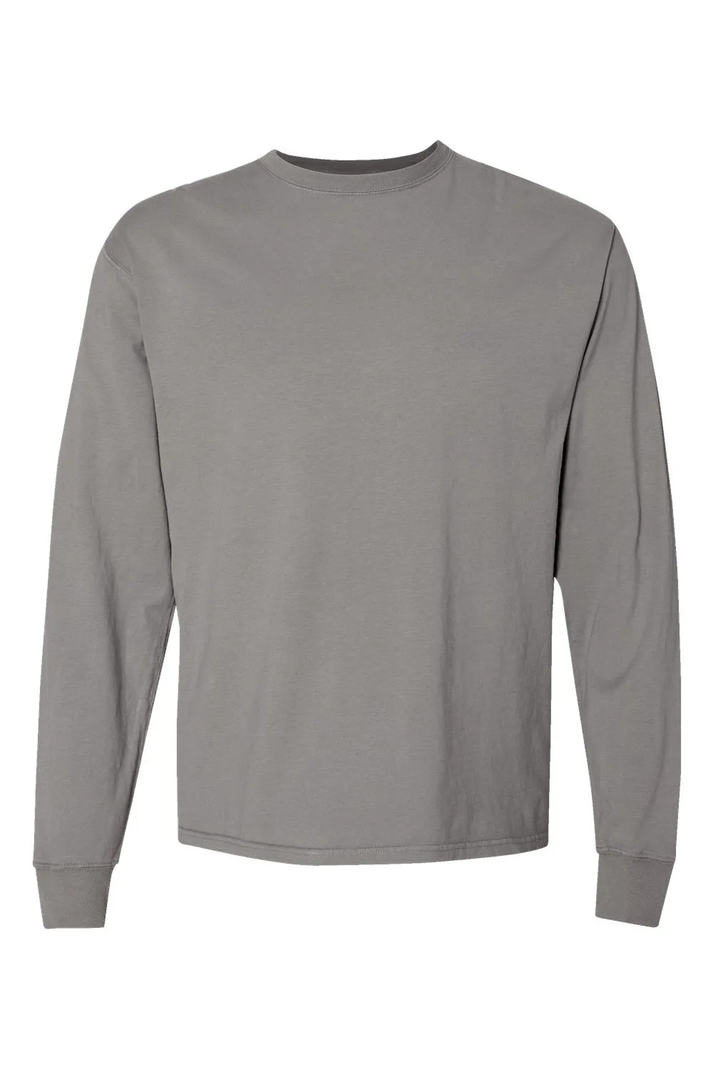 ComfortWash By Hanes Mens Long Sleeve Crewneck T-Shirt - Concrete Grey