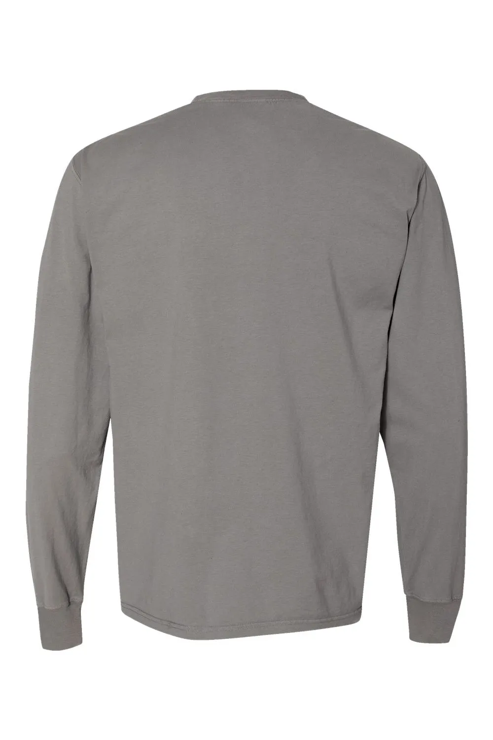 ComfortWash By Hanes Mens Long Sleeve Crewneck T-Shirt - Concrete Grey