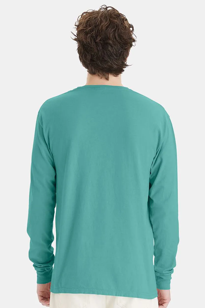 ComfortWash By Hanes Mens Long Sleeve Crewneck T-Shirt - Spanish Moss Green