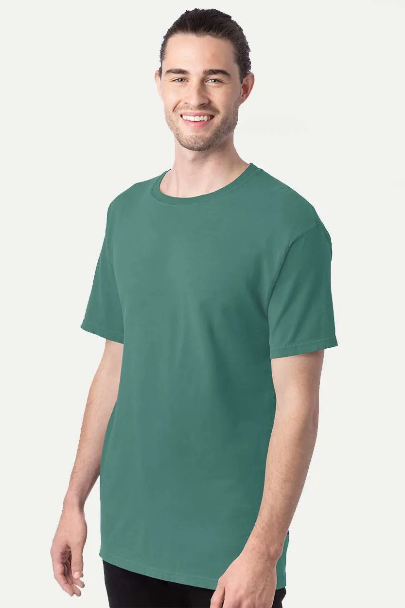 ComfortWash By Hanes Mens Short Sleeve Crewneck T-Shirt - Cactus Green