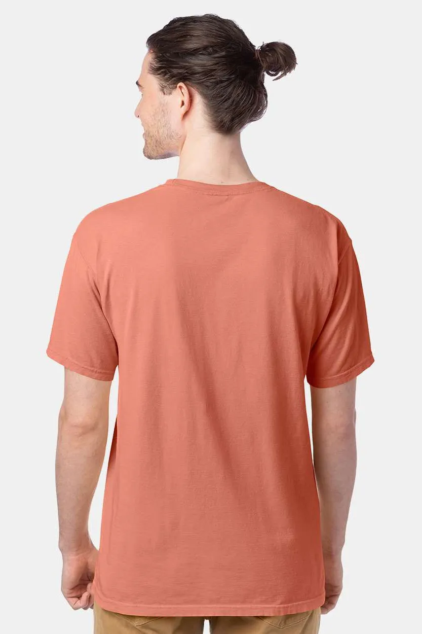 ComfortWash By Hanes Mens Short Sleeve Crewneck T-Shirt - Clay Red