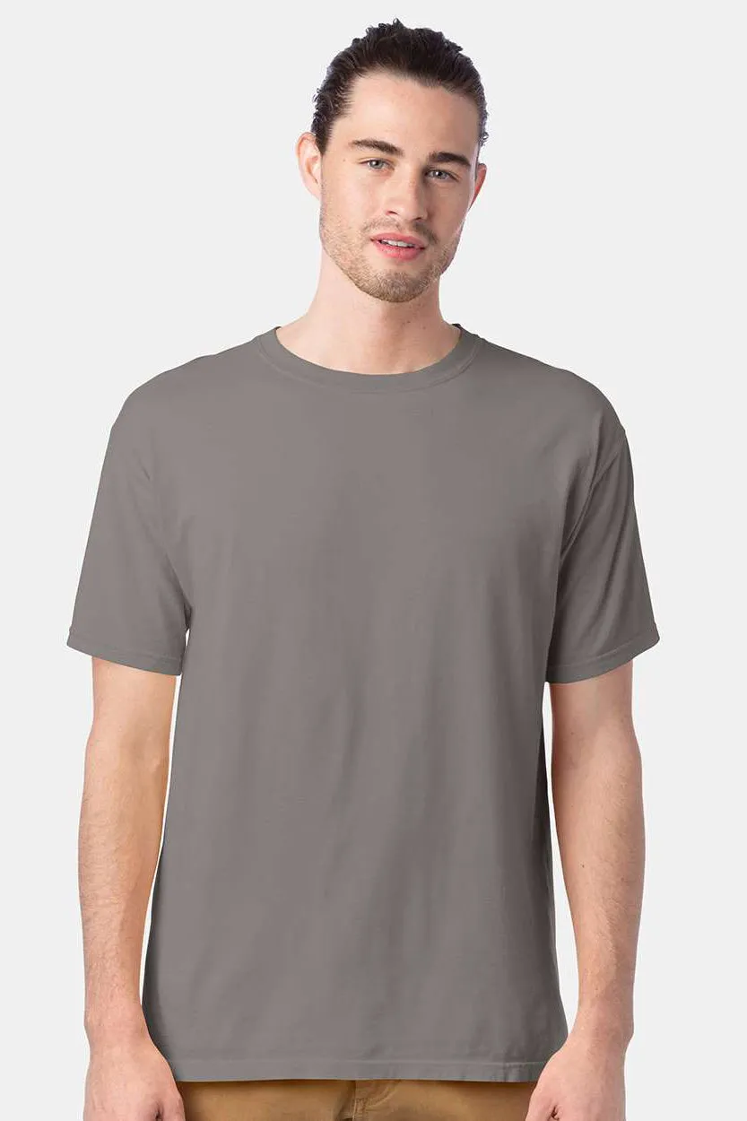 ComfortWash By Hanes Mens Short Sleeve Crewneck T-Shirt - Concrete Grey