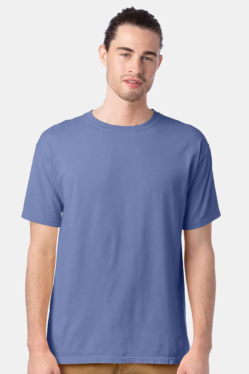 ComfortWash By Hanes Mens Short Sleeve Crewneck T-Shirt - Frontier Blue