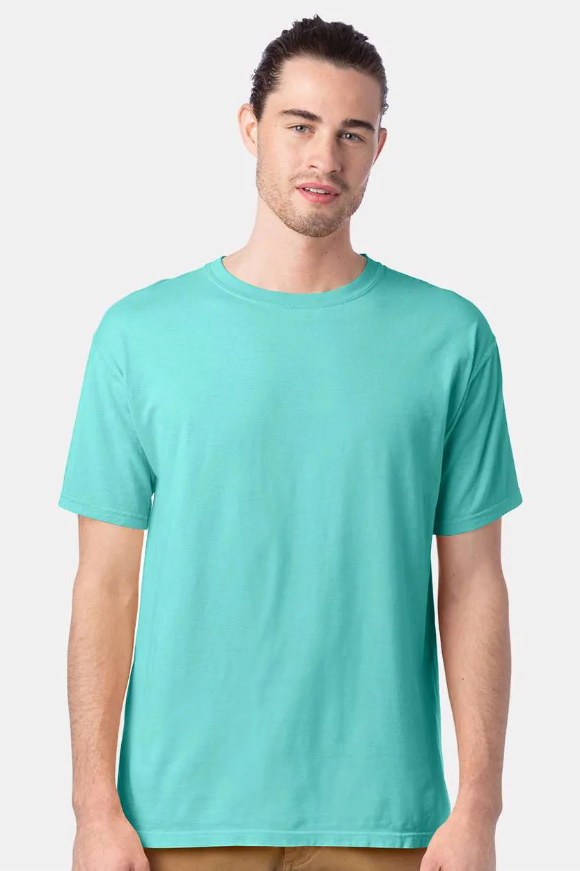 ComfortWash By Hanes Mens Short Sleeve Crewneck T-Shirt - Mint Green