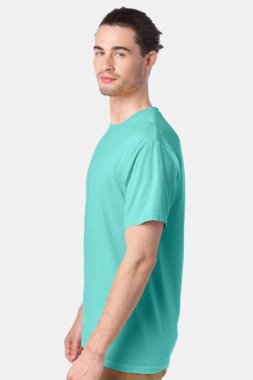 ComfortWash By Hanes Mens Short Sleeve Crewneck T-Shirt - Mint Green