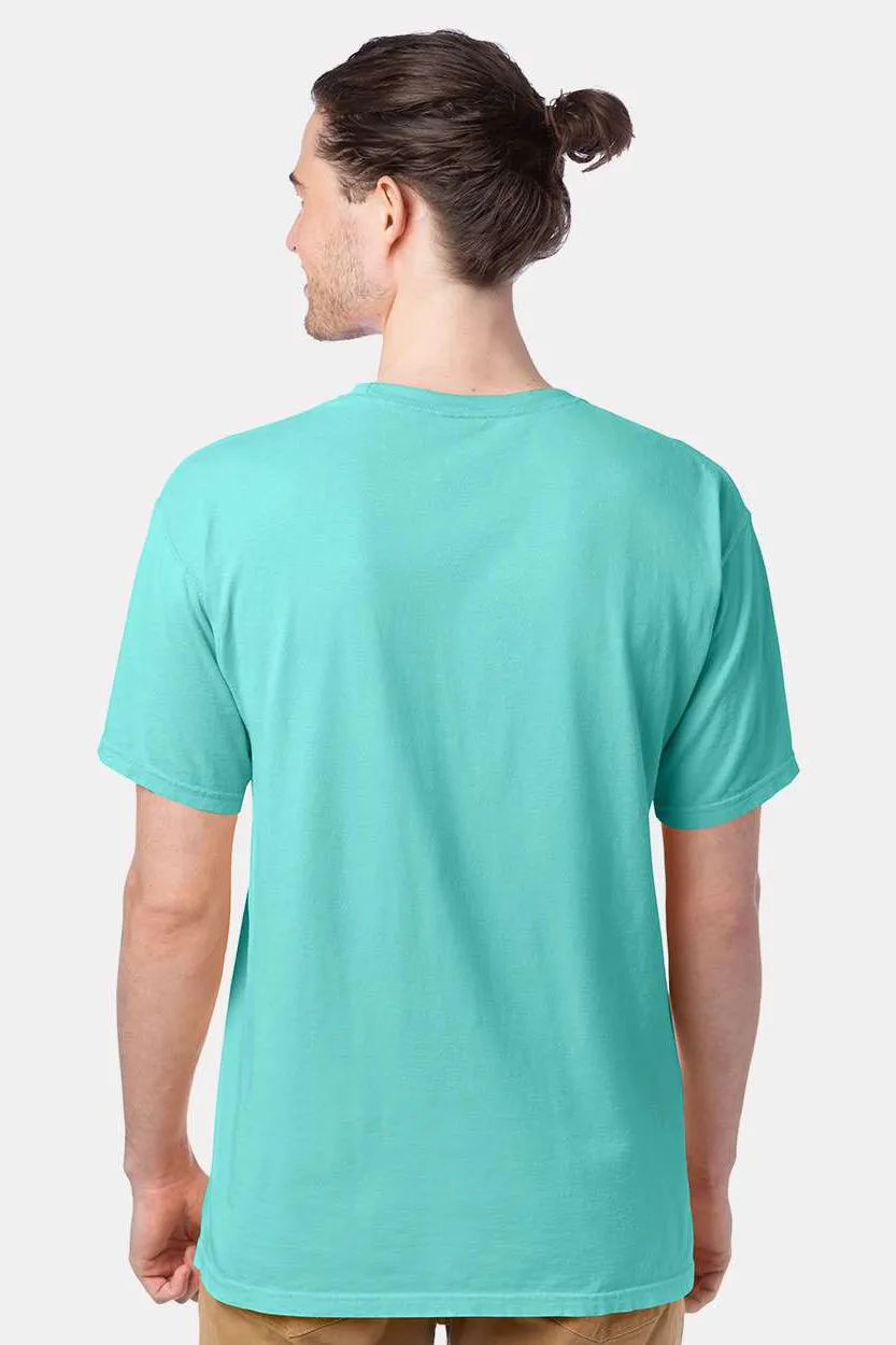 ComfortWash By Hanes Mens Short Sleeve Crewneck T-Shirt - Mint Green