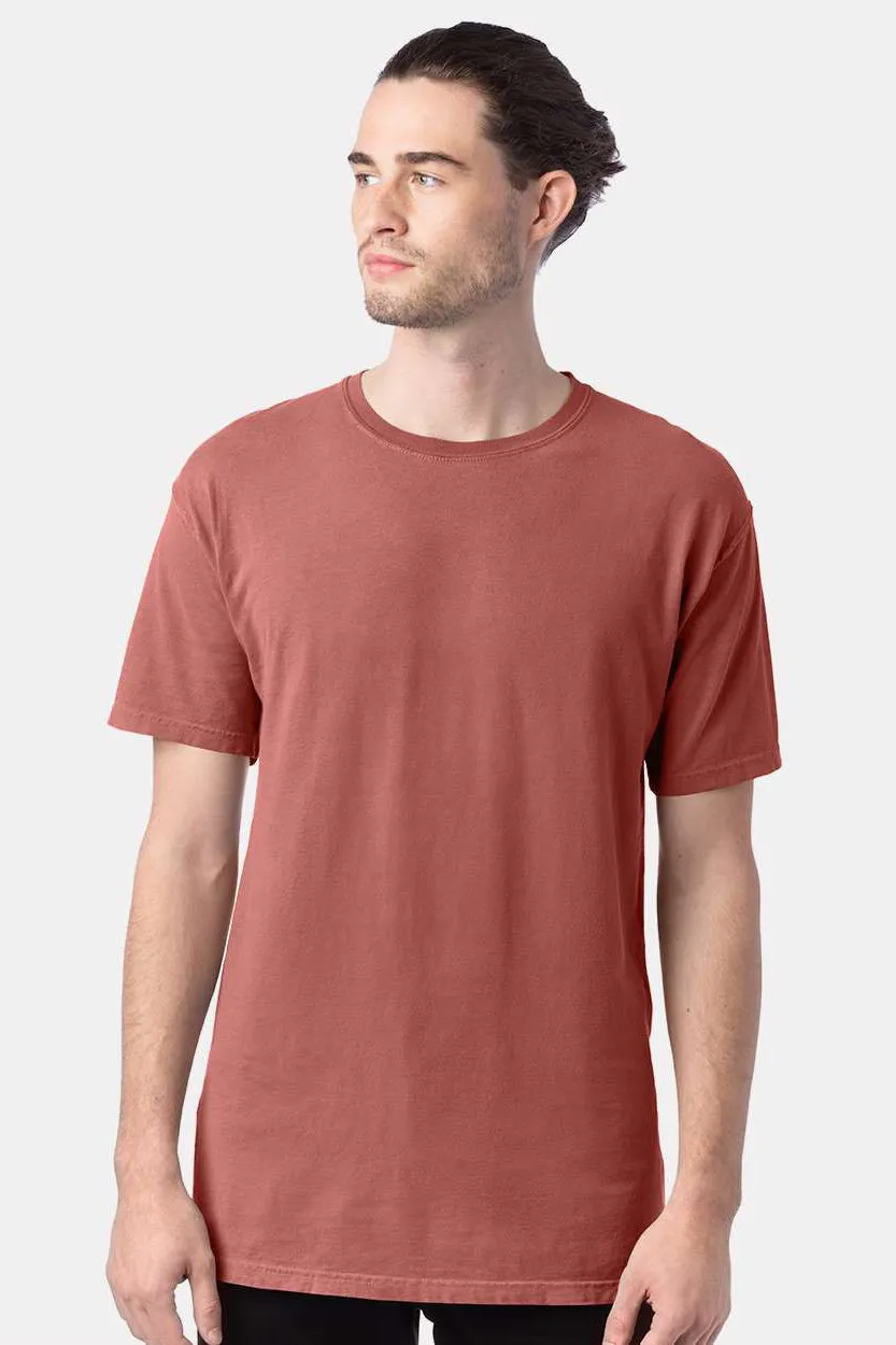 ComfortWash By Hanes Mens Short Sleeve Crewneck T-Shirt - Nantucket Red