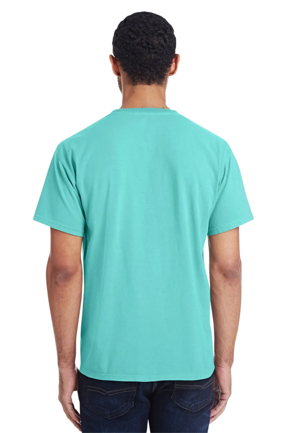 ComfortWash By Hanes Mens Short Sleeve Crewneck T-Shirt w/ Pocket - Mint Green