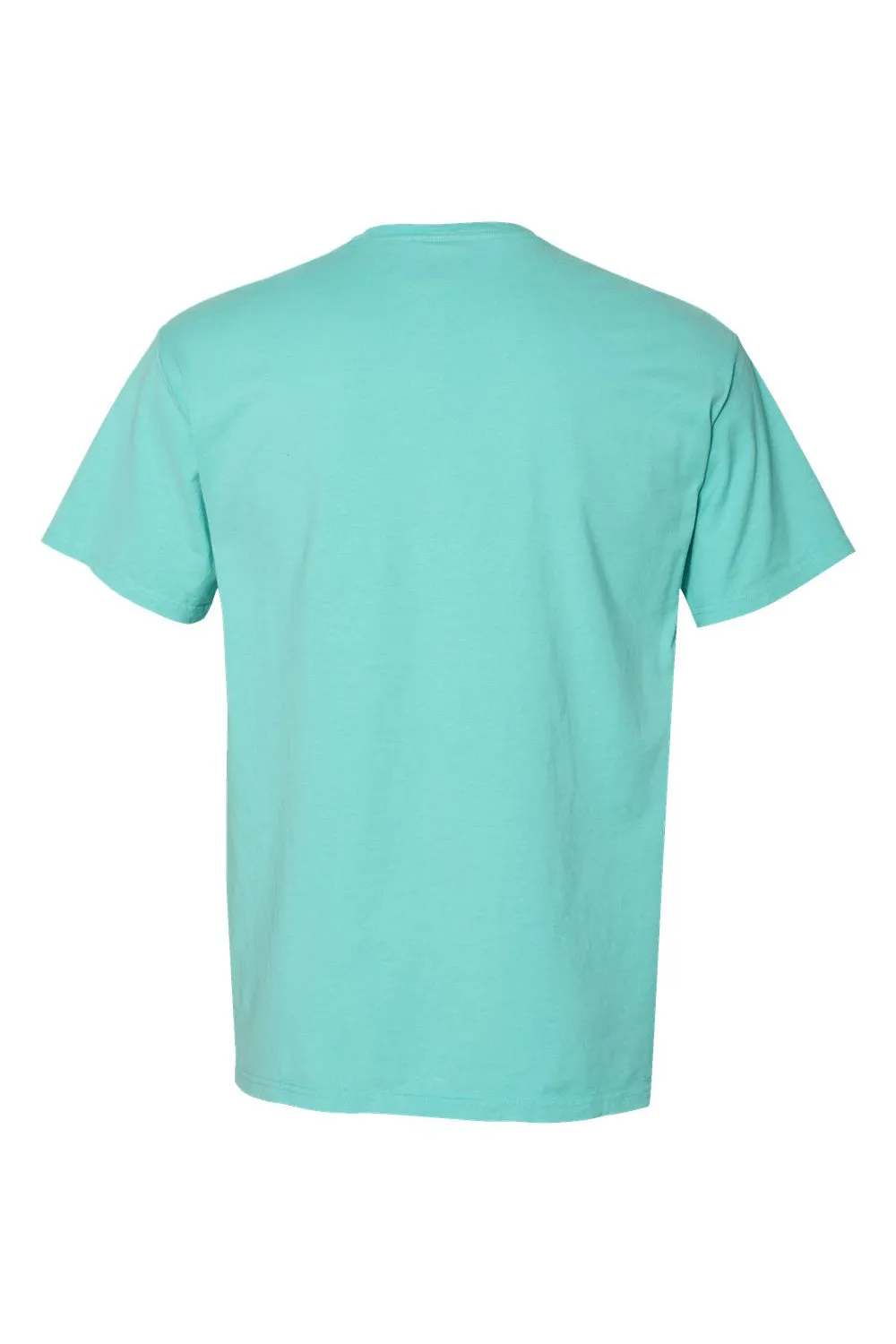 ComfortWash By Hanes Mens Short Sleeve Crewneck T-Shirt w/ Pocket - Mint Green