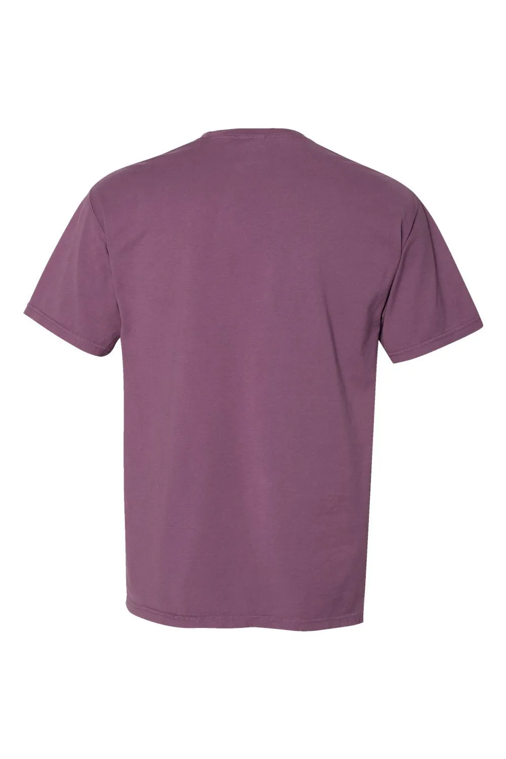 ComfortWash By Hanes Mens Short Sleeve Crewneck T-Shirt w/ Pocket - Plum Purple