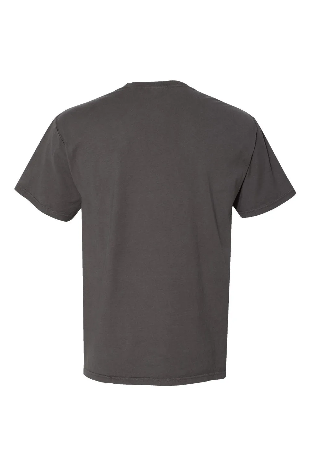 ComfortWash By Hanes Mens Short Sleeve Crewneck T-Shirt w/ Pocket - Railroad Grey