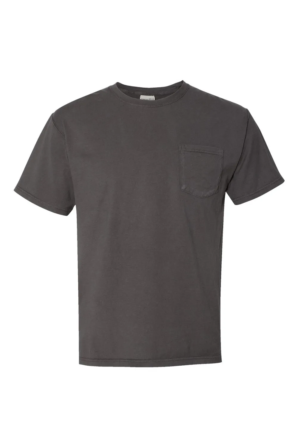 ComfortWash By Hanes Mens Short Sleeve Crewneck T-Shirt w/ Pocket - Railroad Grey