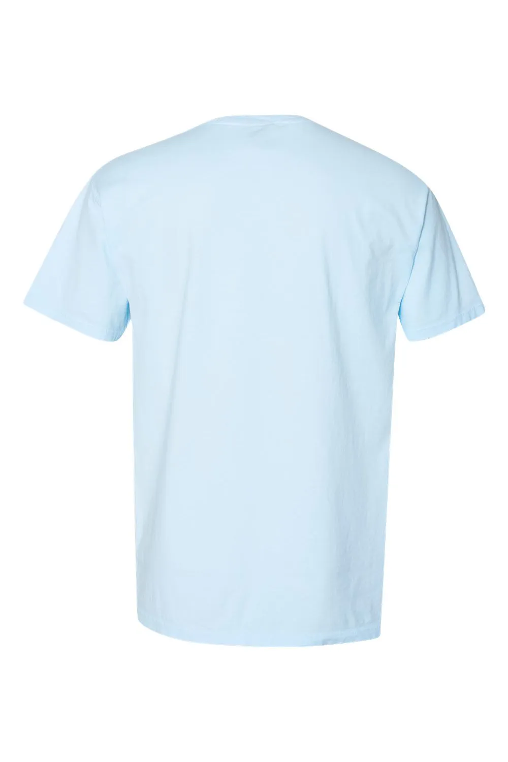 ComfortWash By Hanes Mens Short Sleeve Crewneck T-Shirt w/ Pocket - Soothing Blue