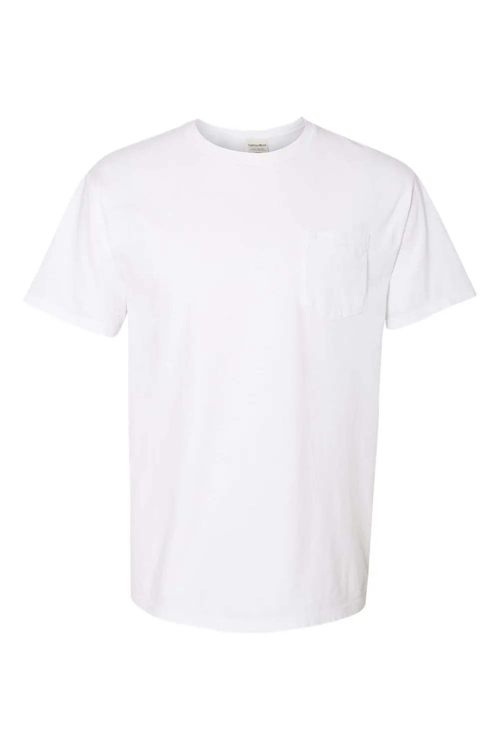 ComfortWash By Hanes Mens Short Sleeve Crewneck T-Shirt w/ Pocket - White