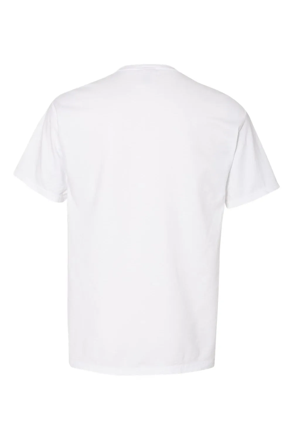 ComfortWash By Hanes Mens Short Sleeve Crewneck T-Shirt w/ Pocket - White