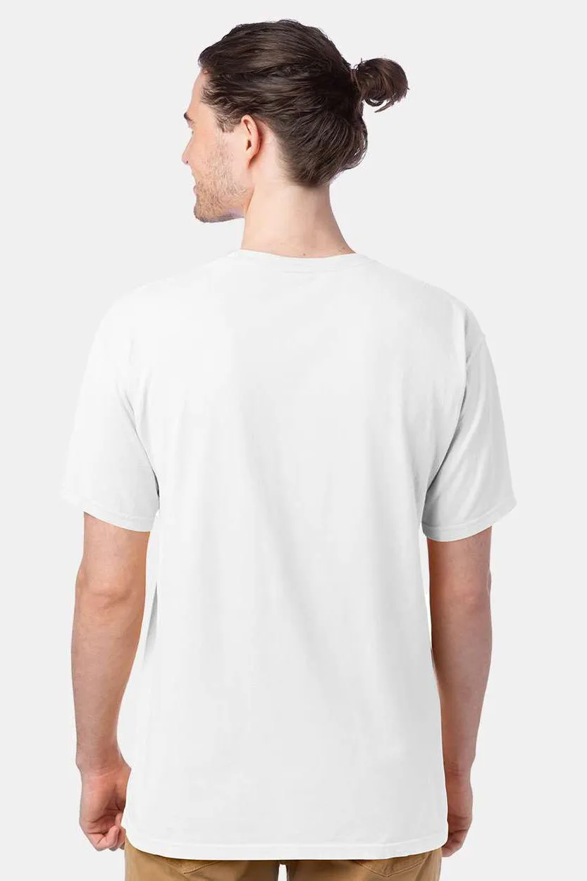 ComfortWash By Hanes Mens Short Sleeve Crewneck T-Shirt - White