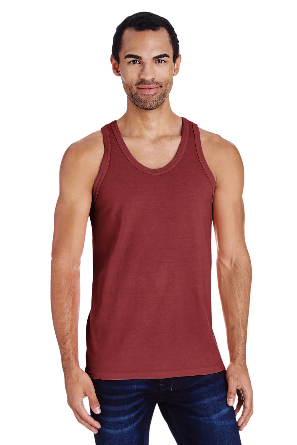 ComfortWash By Hanes Mens Tank Top - Cayenne Red