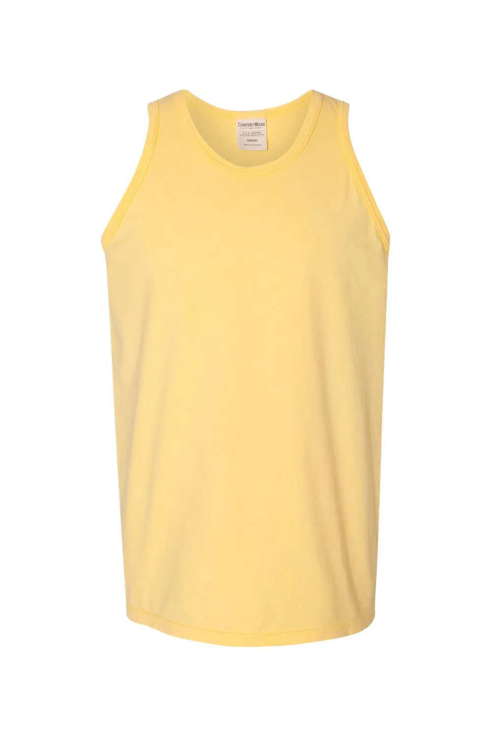 ComfortWash By Hanes Mens Tank Top - Summer Squash Yellow