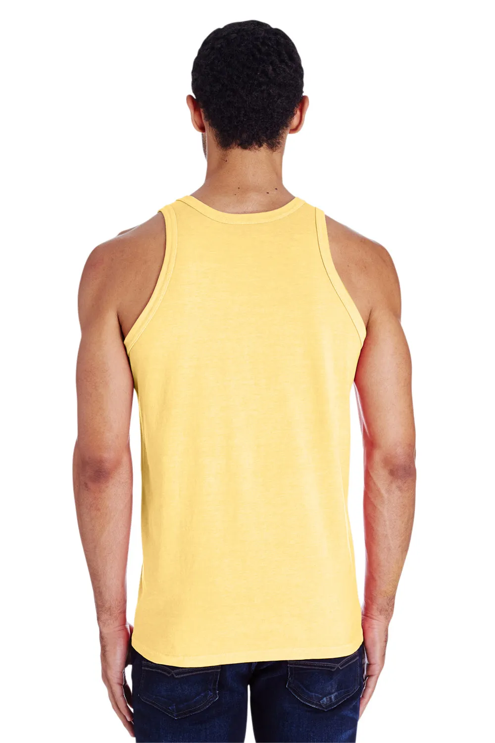 ComfortWash By Hanes Mens Tank Top - Summer Squash Yellow