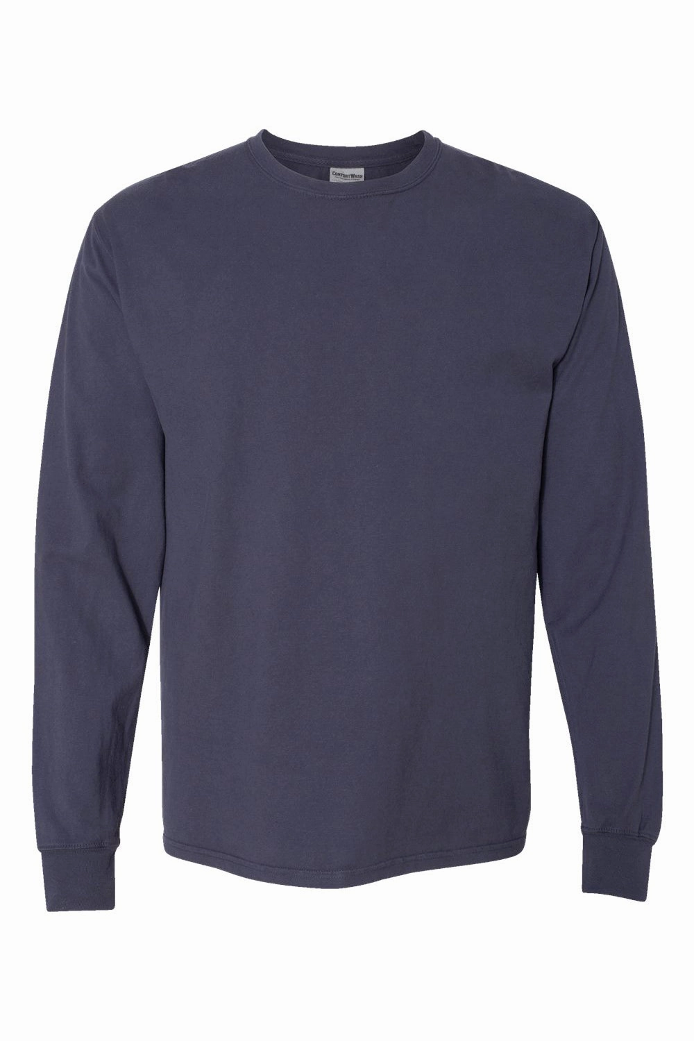 ComfortWash By Hanes Mens Long Sleeve Crewneck T-Shirt - Anchor Slate Blue