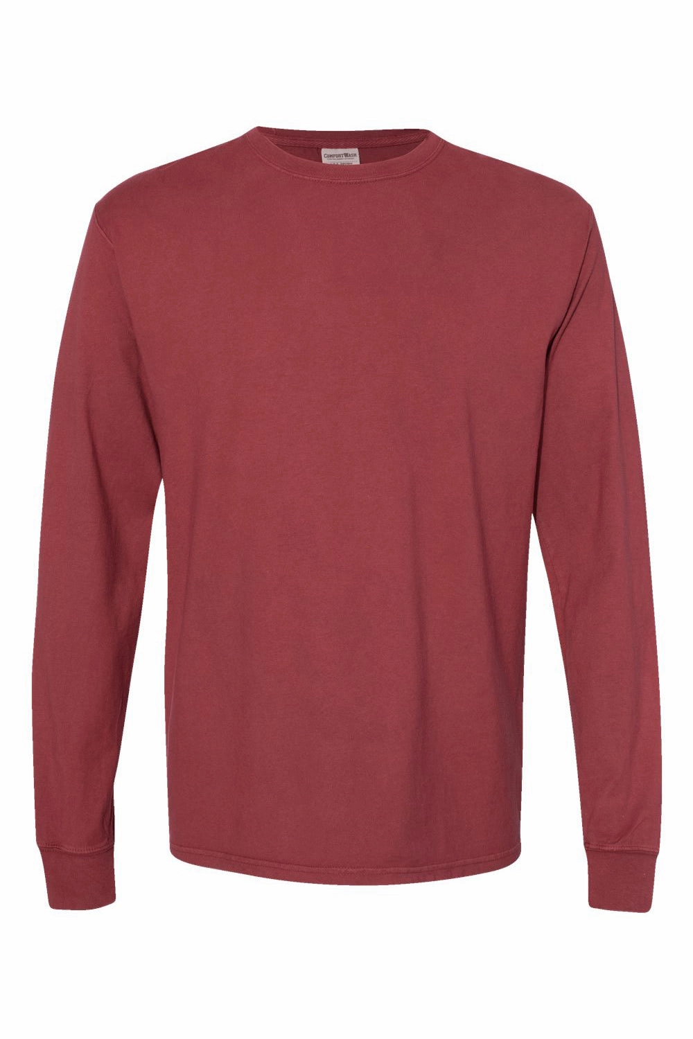 ComfortWash By Hanes Mens Long Sleeve Crewneck T-Shirt - Cayenne Red