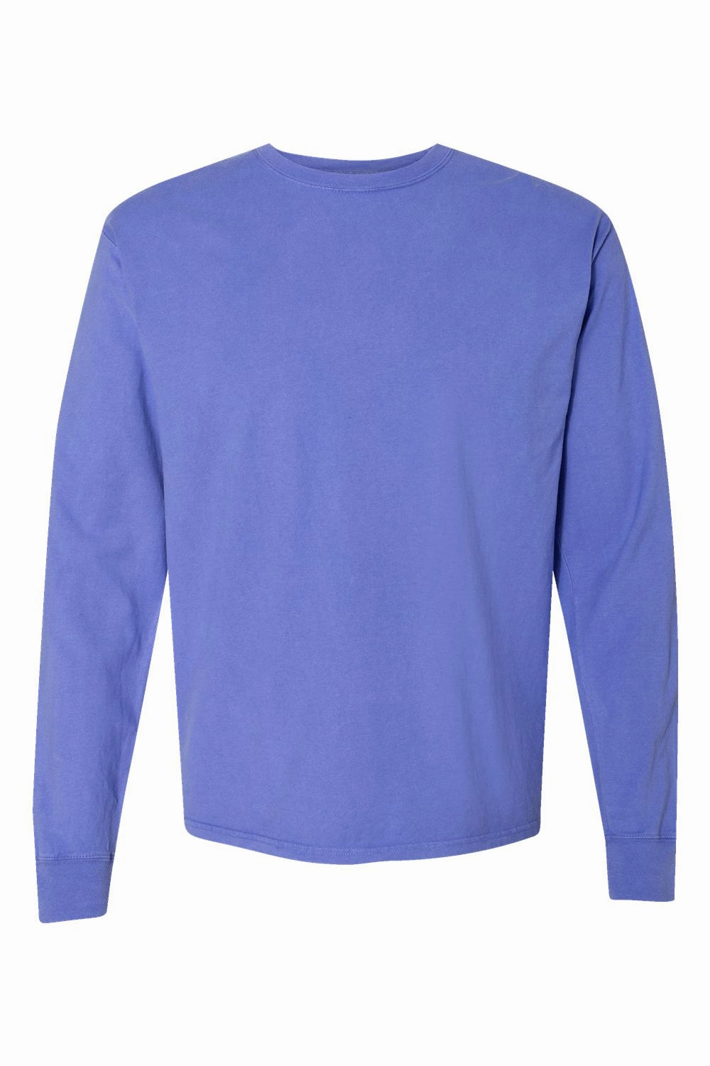ComfortWash By Hanes Mens Long Sleeve Crewneck T-Shirt - Deep Forte Purple
