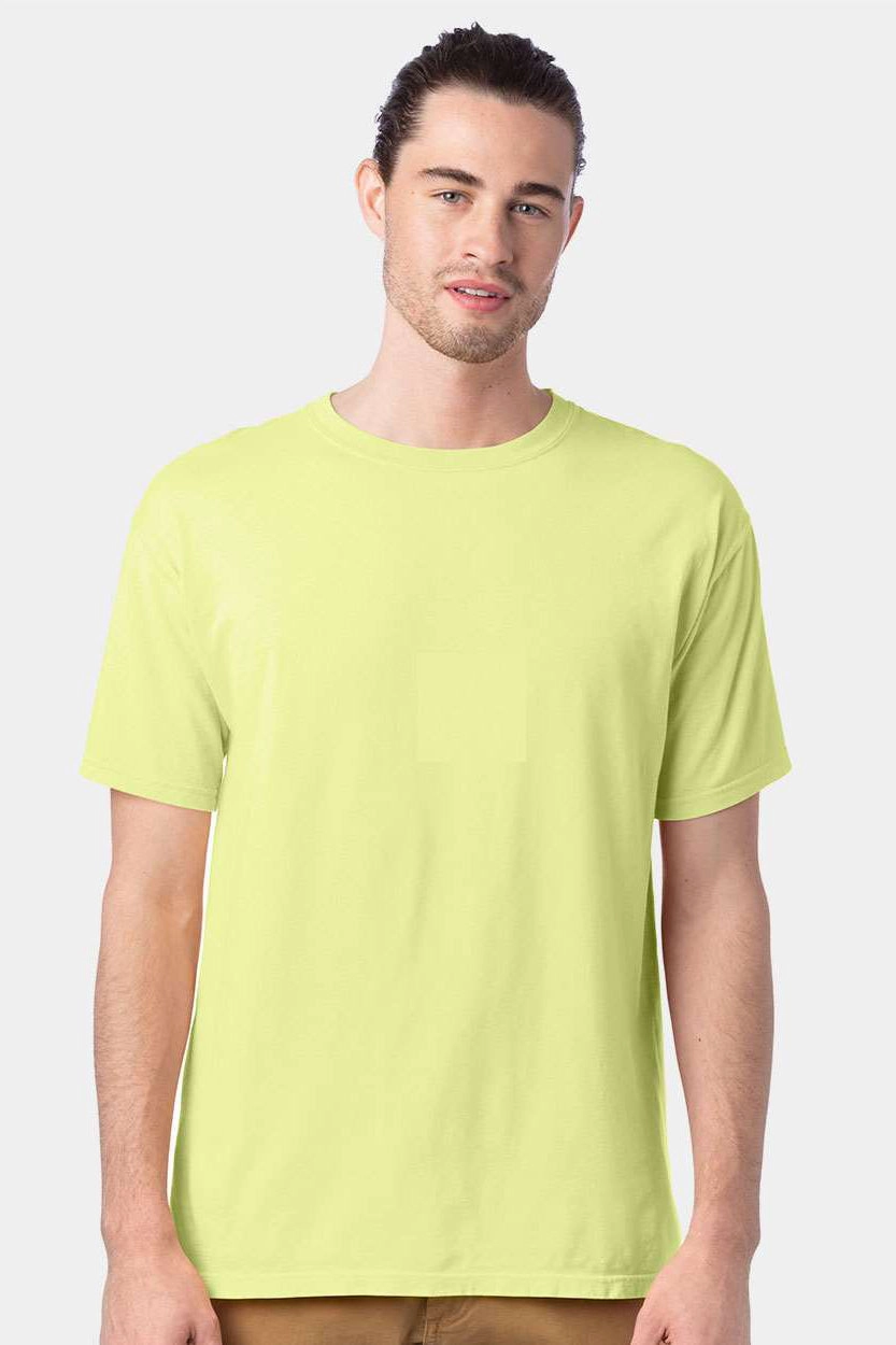ComfortWash By Hanes Mens Short Sleeve Crewneck T-Shirt - Chic Lime Green