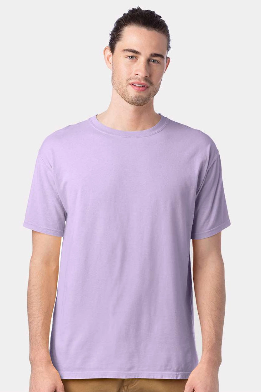 ComfortWash By Hanes Mens Short Sleeve Crewneck T-Shirt - Future Lavender Purple