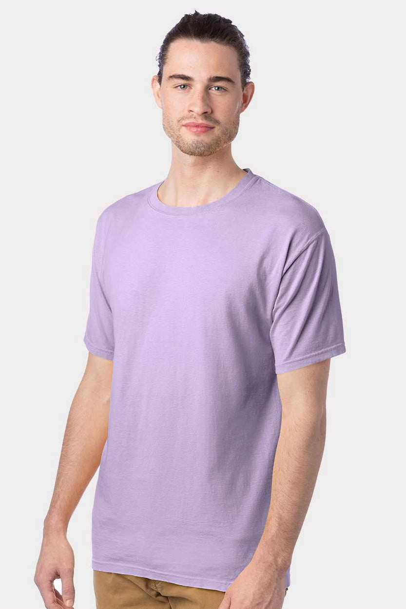 ComfortWash By Hanes Mens Short Sleeve Crewneck T-Shirt - Future Lavender Purple