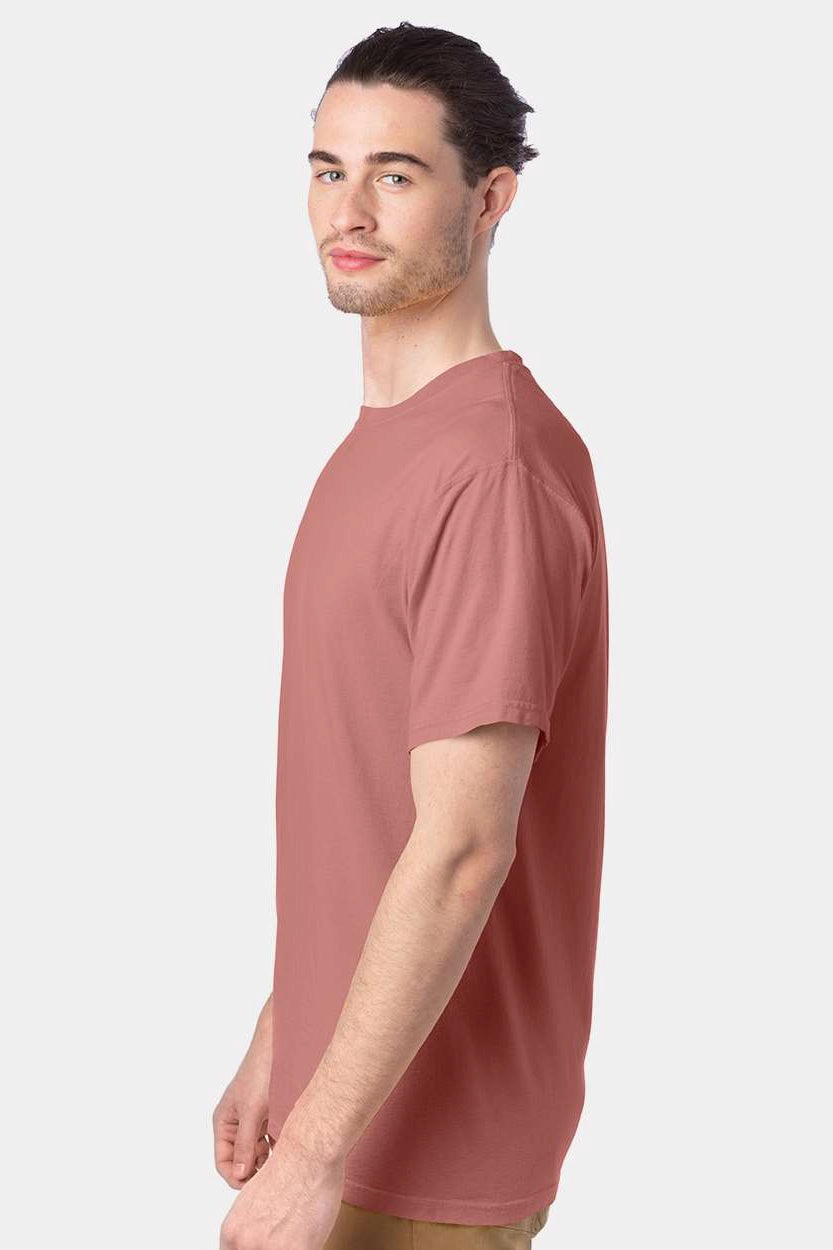 ComfortWash By Hanes Mens Short Sleeve Crewneck T-Shirt - Mauve