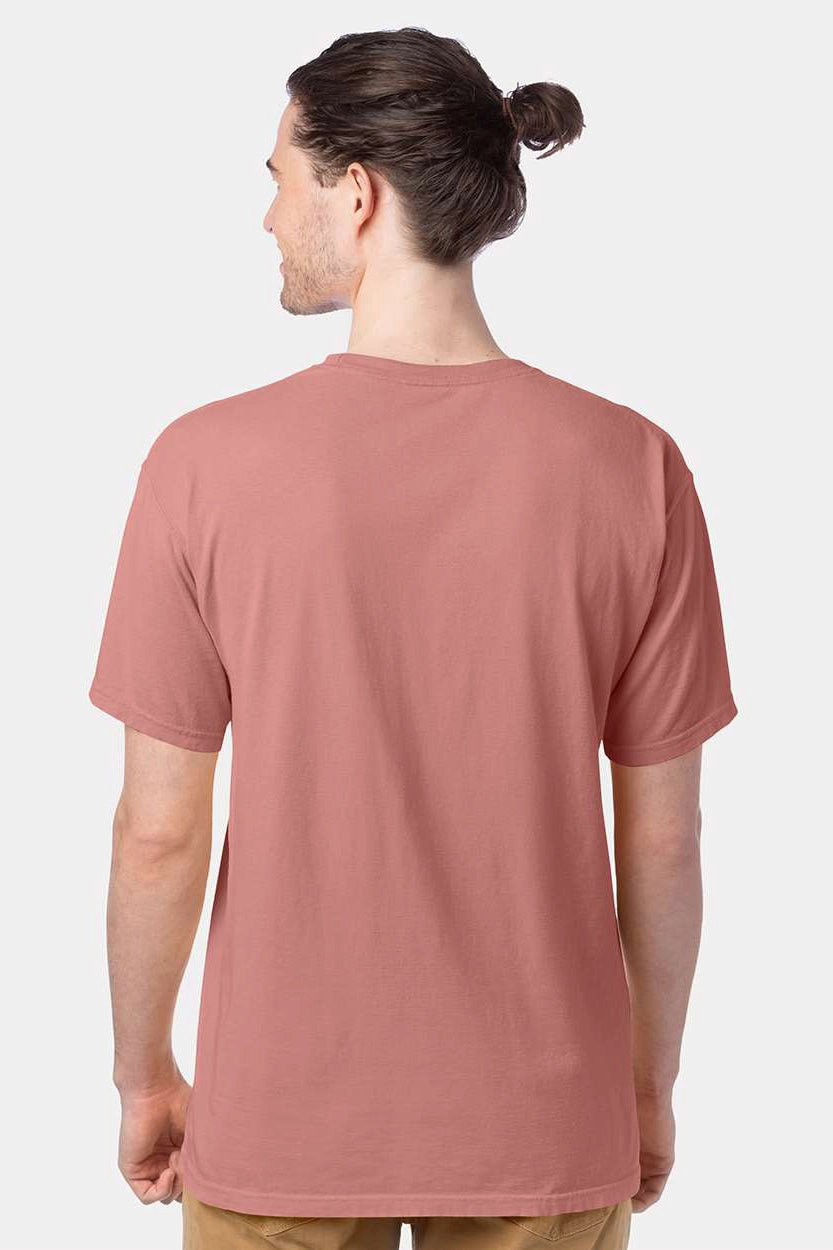 ComfortWash By Hanes Mens Short Sleeve Crewneck T-Shirt - Mauve