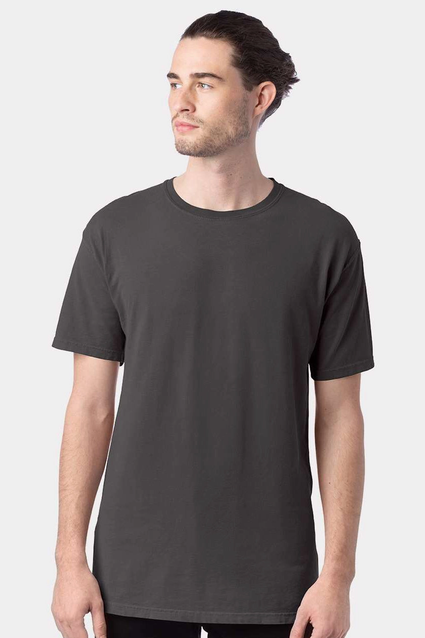 ComfortWash By Hanes Mens Short Sleeve Crewneck T-Shirt - Railroad Grey