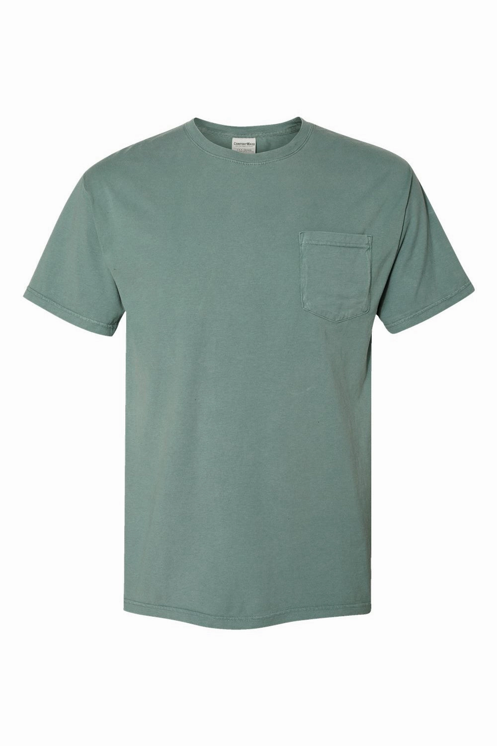 ComfortWash By Hanes Mens Short Sleeve Crewneck T-Shirt w/ Pocket - Cypress Green