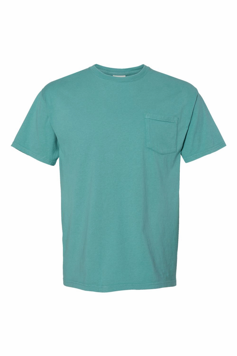 ComfortWash By Hanes Mens Short Sleeve Crewneck T-Shirt w/ Pocket - Spanish Moss Green