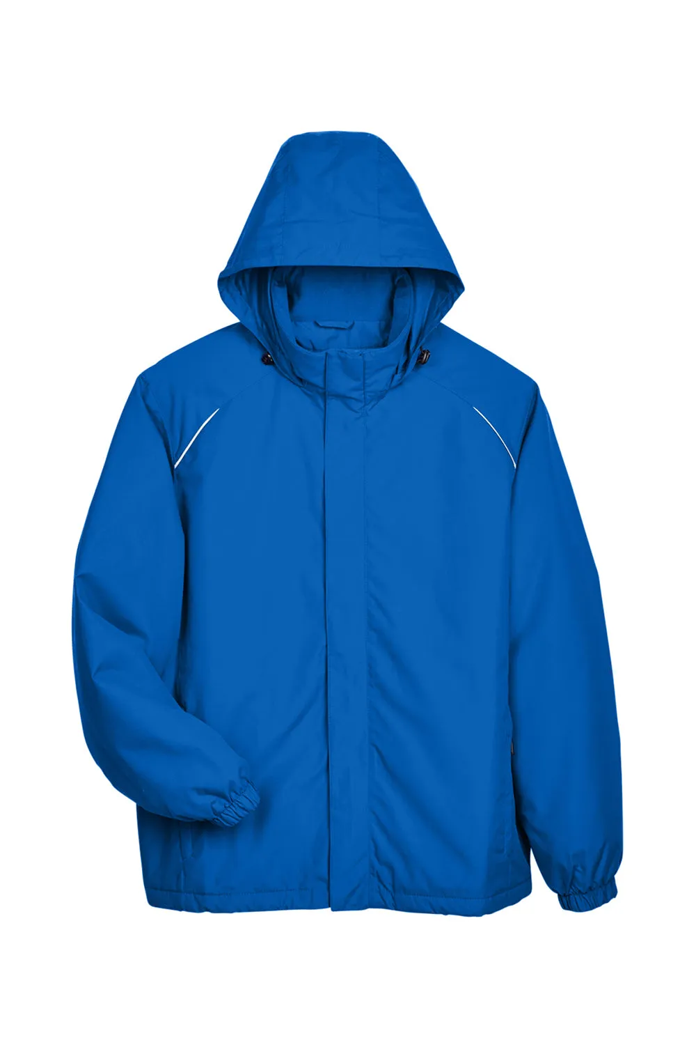 Core 365 Mens Brisk Full Zip Hooded Jacket - True Royal Blue