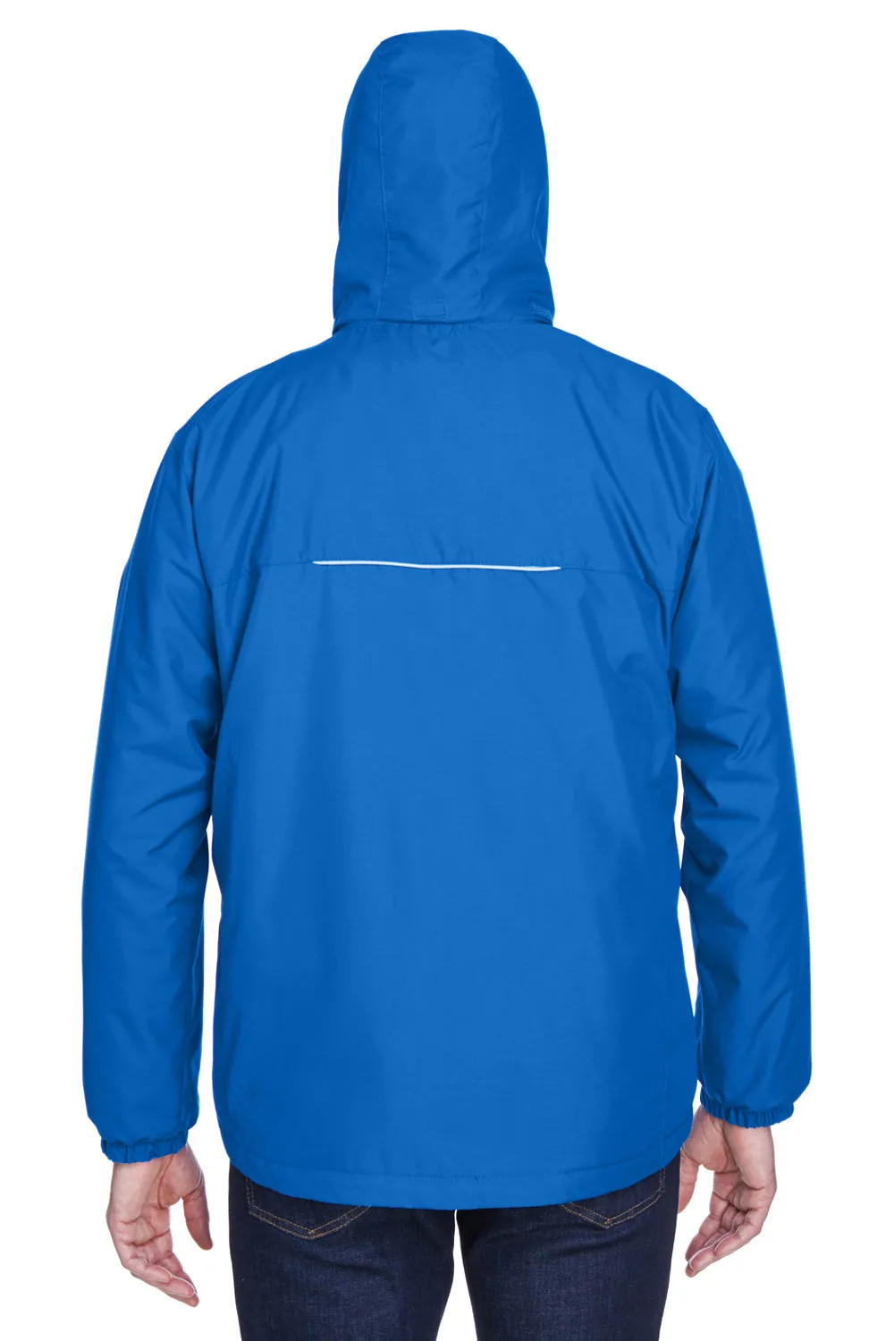 Core 365 Mens Brisk Full Zip Hooded Jacket - True Royal Blue