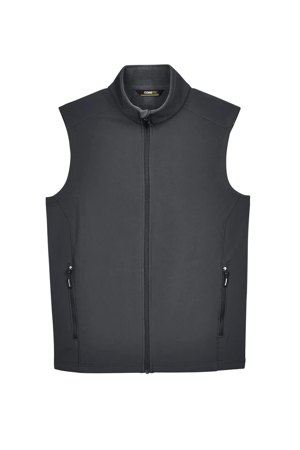 Core 365 Mens Cruise Water Resistant Full Zip Fleece Vest - Carbon Grey