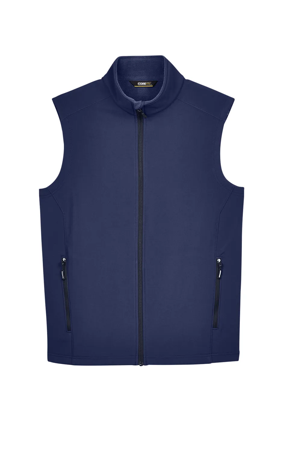 Core 365 Mens Cruise Water Resistant Full Zip Fleece Vest - Classic Navy Blue