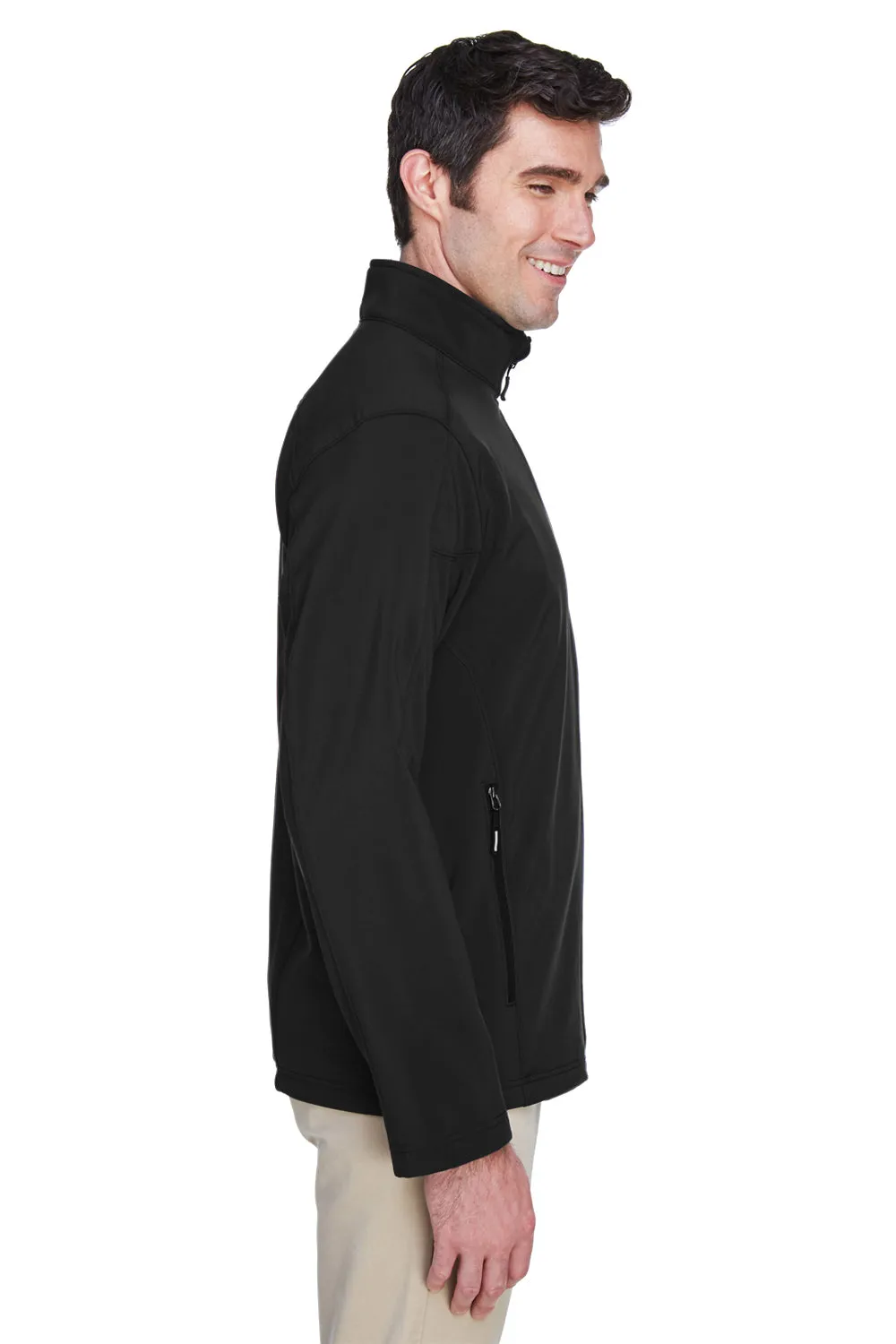 Core 365 Mens Cruise Water Resistant Full Zip Jacket - Black